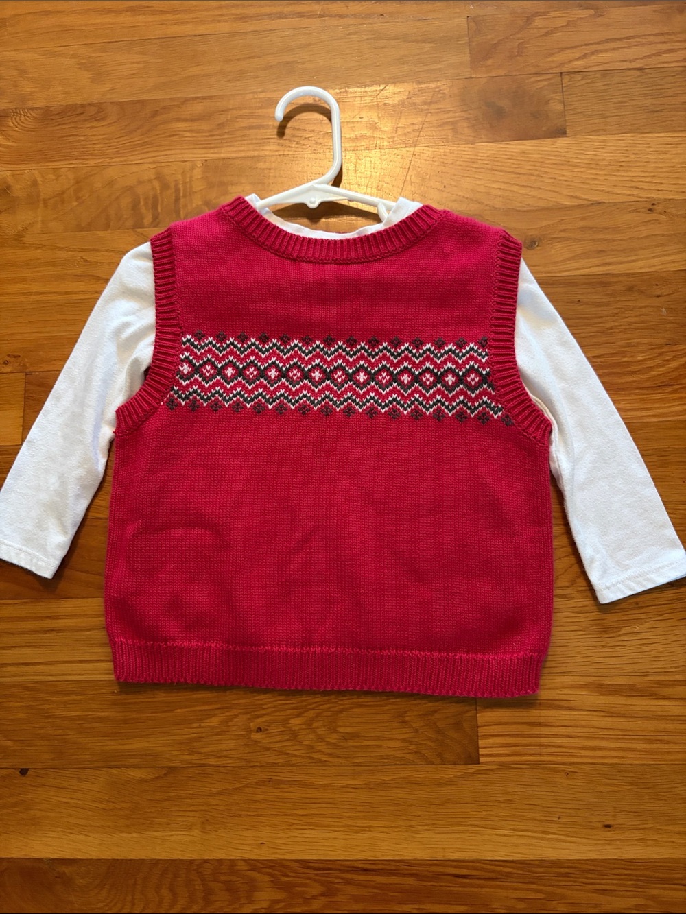 Petit Ami Christmas Sweater Vest Set